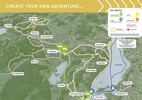 535 Cross Lakes Experience Route Map